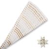 Gold Star Patterned Paper Strips for Weaving Projects. Paper Strips for Moravian Stars, German Stars and Froebel Stars. 50 Strips per Pack (1/2 x 20 inch) view 1