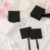 40pcs Black Microfiber Jewelry Pouch 8 x 8cm Luxury Small Favor Bags Ring Pouch for Earrings Necklaces Bracelet, Bow Tie Envelope Style Packaging view 4