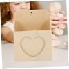 STOBOK 2pcs Love Envelope Box Unfinished Wooden Mailbox Wood Envelope Wall File Holder Pencil Cup Pot Wall Magazine Holder Crafts for Kids Wooden Pencil Holder Desktop Child Storage Box view 2
