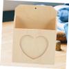 STOBOK 2pcs Love Envelope Box Unfinished Wooden Mailbox Wood Envelope Wall File Holder Pencil Cup Pot Wall Magazine Holder Crafts for Kids Wooden Pencil Holder Desktop Child Storage Box view 4