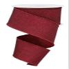 Fine Glitter on Royal Burlap (Canvas) Wired Edge Ribbon, 2.5" x 10 Yards (Taupe) view 1