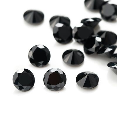XIANGMO 500pcs 2.25mm Round Cut Black Spinel Synthetic Gemstone Loose Stone for Ring Earring Bracelet Necklace Pendants Jewelry Making