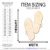 Unfinished Wood Flip Flops Silhouette | DIY Summer Beach Craft Cutout | up to 46" DIY 12" / 1/8" view 2