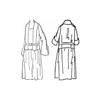 Early 1920s Long Waisted Dress Sewing Pattern Flapper Era One-Piece Gown with Vest Detail Bust 36 Past Patterns 1908 view 2