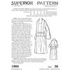Early 1920s Long Waisted Dress Sewing Pattern Flapper Era One-Piece Gown with Vest Detail Bust 36 Past Patterns 1908 view 3
