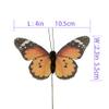 Berfutall-Butterfly Decorations Set of 12 with Wire Butterflies for Crafts Decorative Monarch Butterfly 3.52.3in Spring Home Decor Floral Pick view 4