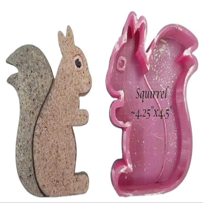 Squirrel - Silicone freshie Mold -