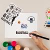CRASPIRE Silicone Clear Stamps Basketball Player Sportswear Sneakers Reusable Rubber Transparent Seals for Cards Making DIY Scrapbooking Journal Photo Album Decorative Decor view 4