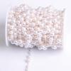 GIOTEL Beading 1M Beaded Copper Chain Pearl Chain Handmade Necklace Bracelet DIY Jewelry Making Crafts Components Jewelry Production Chain (Color : KC 3-9mm, Size : 1meter) view 1