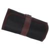 PATIKIL Handmade 24 Slots Roll Up Pencil Case, Oxford Cloth Pencil Wrap Pouch Pen Holder Organizer for Artist Drawing Coloring Sketching, Brown/Black view 1