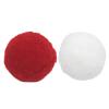 130pcs Craft Pom Pom Balls,Multisize Bulk Pom Poms Arts Crafts Pompoms for DIY Creative Crafts Decorations(Red+White) view 1