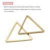 MECCANIXITY Triangle Earring Beading Hoop, Triangle Hollow Frame Charm 17mm/ 0.67" Brass Tone Geometric Linking Ring for Jewelry Making, Pack of 50 view 4
