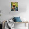 Tucocoo Cute Dog Paint by Number for Adults, DIY Digital Oil Painting Kits on Canvas with Brushes and Acrylic Pigment, Garden Animal Puppy Abstract Style for Home Wall Decor 16x20 inch (Frameless) view 3