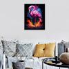 Tucocoo Pink Flamingo Paint by Number for Adults DIY Digital Oil Painting Kits on Canvas with Brushes and Acrylic Pigment, Animal Realistic Cartoon Graffiti Style for Home Decor 16x20inch (Frameless) view 4