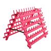 NW 120-Spools Collapsible Wooden Thread Holder Sewing and Embroidery Thread Rack and Organizer Foldable Thread Rack for Sewing (Pink) view 2