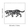 Tiger Rubber Stamp, 3/5 Inch Small Mini Animal Stamp for Scrapbooking Card Making Planner view 2