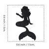 Mermaid Rubber Stamp, 3/5 Inch Small Mini Stamp for Scrapbooking Card Making Planner view 2