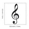 Music Notes Rubber Stamp, 3/5 Inch Small Mini Stamp for Scrapbooking Card Making Planner view 2