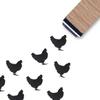 Chicken Rubber Stamp, 3/5 Inch Wedding Meal Choice Small Mini Sheep Stamp for Scrapbooking view 1