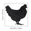 Chicken Rubber Stamp, 3/5 Inch Wedding Meal Choice Small Mini Sheep Stamp for Scrapbooking view 2