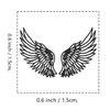 Angel Wings Rubber Stamp, 3/5 Inch Small Mini Stamp for Scrapbooking Card Making Planner view 2