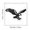 Bald Eagle Rubber Stamp, 3/5 Inch Small Mini Stamp for Scrapbooking Card Making Planner view 2