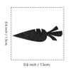Carrot Rubber Stamp, 3/5 Inch Wedding Meal Choice Small Mini Stamp for Scrapbooking view 2