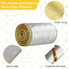 WILLBOND 2 Rolls Christmas Velvet Ribbon Wired Edge Trim Wrapping Fabric Ribbon for Gift Wrapping Bow Making and DIY Crafts Garland Wreath Tree Topper Decor(4 Inch X 6 Yards,Silver) view 3