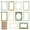 Shakven Scrapbooking Lace Frames - Lace Photo Frame Stickers Scrapbooking Decorative Decals | Album Frame Sticker for Handmade Journal Planner Craft Decoration view 1