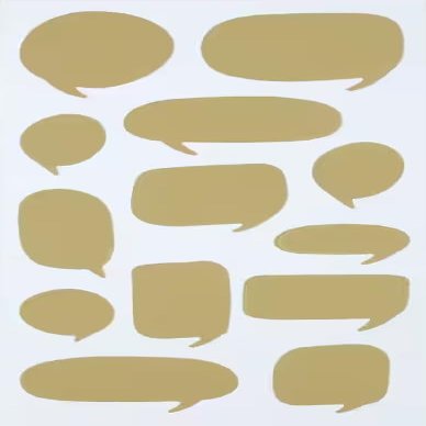 Recollections Gold Word Bubble Scratch & Reveal 52 pc Stickers