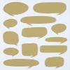 Recollections Gold Word Bubble Scratch & Reveal 52 pc Stickers view 1