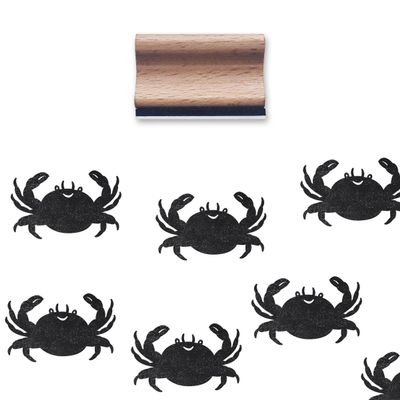 Crab Rubber Stamp, 1-1/3 Medium Stamp for Scrapbooking Card Making Crafting