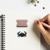 Crab Rubber Stamp, 1-1/3 Medium Stamp for Scrapbooking Card Making Crafting view 3