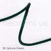 2mm Thick Rattail Satin Silky Nylon Cord String, Ideal for Crafts Beading Cord & Jewelry Making in 23 Beautiful Colours by Neotrims UK. [Spruce Green, 10 Meters] view 2