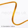 2mm Thick Rattail Satin Silky Nylon Cord String, Ideal for Crafts Beading Cord & Jewelry Making in 23 Beautiful Colours by Neotrims UK. [Dandelion Yellow, 25 Meters] view 2