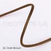 2mm Thick Rattail Satin Silky Nylon Cord String, Ideal for Crafts Beading Cord & Jewelry Making in 23 Beautiful Colours by Neotrims UK. [Dark Brown, 25 Meters] view 2