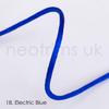 2mm Thick Rattail Satin Silky Nylon Cord String, Ideal for Crafts Beading Cord & Jewelry Making in 23 Beautiful Colours by Neotrims UK. [Electric Blue, 5 Meters] view 2
