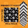 GLKTOPO Scrapbook Paper 12'' x 12'', Double-Sided Halloween Theme, Black and White Cardstock Decorative Craft Paper for Card Making, Journaling, Planners Aesthetic Room Decor - 24 Sheets (A-style) view 2