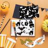 GLKTOPO Scrapbook Paper 12'' x 12'', Double-Sided Halloween Theme, Black and White Cardstock Decorative Craft Paper for Card Making, Journaling, Planners Aesthetic Room Decor - 24 Sheets (A-style) view 3