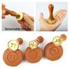 PrudoPex Custom Pottery Stamp for Clay, Personlized Clay Stamp Initial Ceramic Stamp, Custom Soap Stamp in Brass, Personalized Signature Brass Stamp for Pottery view 2