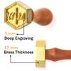 PrudoPex Custom Pottery Stamp for Clay, Personlized Clay Stamp Initial Ceramic Stamp, Custom Soap Stamp in Brass, Personalized Signature Brass Stamp for Pottery view 3