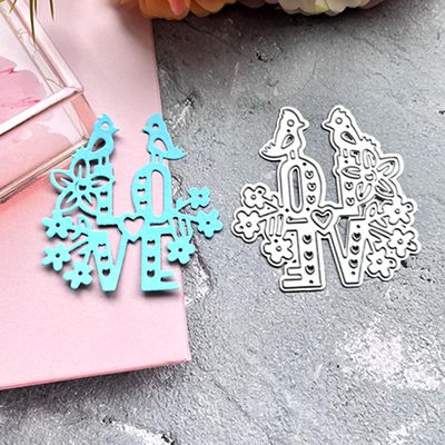 Bird Love Metal Die Cuts, Cutting Dies for Card Making Clearance, Embossing Dies for Scrapbooking, DIY Album Paper Cards Decoration