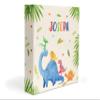 Dinosaur Dino Rainbow 3 Ring Binder 2" Personalized Name Back to School Supplies Teacher Office Birthday Girl Boy Kids Adult Custom Gift Christmas Birthday Holiday Homeschool Organizer view 1
