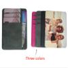 Sublimate Wallet Ultra-thin Card bag Women's wallets Blank Leather Front Pocket Wallet DIY Crafts (Pink) view 2