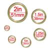 Craft County Brass O-Rings Inside Diameter Size Options (1/2, 3/4, 1, 1-1/4, 1-1/2 or 2 Inches) Pack Sizes from 2-100 view 3
