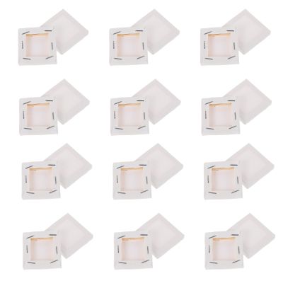 TEHAUX 24pcs Oil Painting Canvas Panels Stretcher Frames Lightweight Easy to Use Art Supplies for Students and Hobbyists for Oil Paint Projects