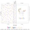 Rainbow Unicorn 3 Ring Binder 2" Personalized Name Back to School Supplies Teacher Office Birthday Girl Boy Kids Adult Custom Gift Christmas Birthday Holiday Homeschool Organizer view 3