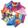 Craftido -25 Options- 100% Cotton Quilting Fabric Bundles 10pcs Fat Quarters 18x21-Medium Weight 5.2 oz- Soft Cotton for Quilting, Sewing Project, Patchwork, DIY Crafts - TIE DYE view 1