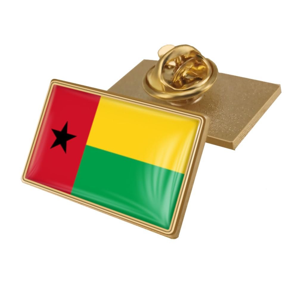 Guinea-Bissau Flag Enamel Shirt Brooch,Buttons Modesty Pins,Cover Up Brooch Pins Blouse Pins,Safety Invisible Buttons Anti Exposure Fixed Brooche For Bags, T-Shirt, All Clothes, Hat Decoration,Style,