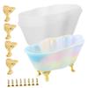 RORPOIR Silicone Bathtub Mold for Epoxy Casting Includes Support Legs Screws for Crafts Jewelry Storage and Home Decor view 1